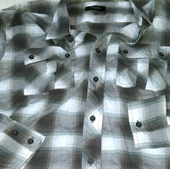 AmBig Men's Button-down Collared Plaid Shirt NWOT - Picture 5 of 6